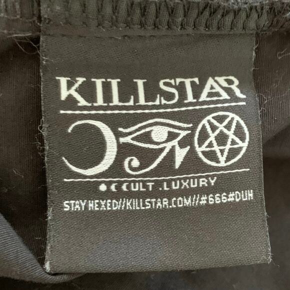 Killstar Womens Delia Ruffle Goth Long Sleeve Black Blouse Top Shirt Size Small - Picture 6 of 7